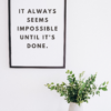 White Minimal Motivational Quote Poster
