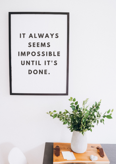 White Minimal Motivational Quote Poster